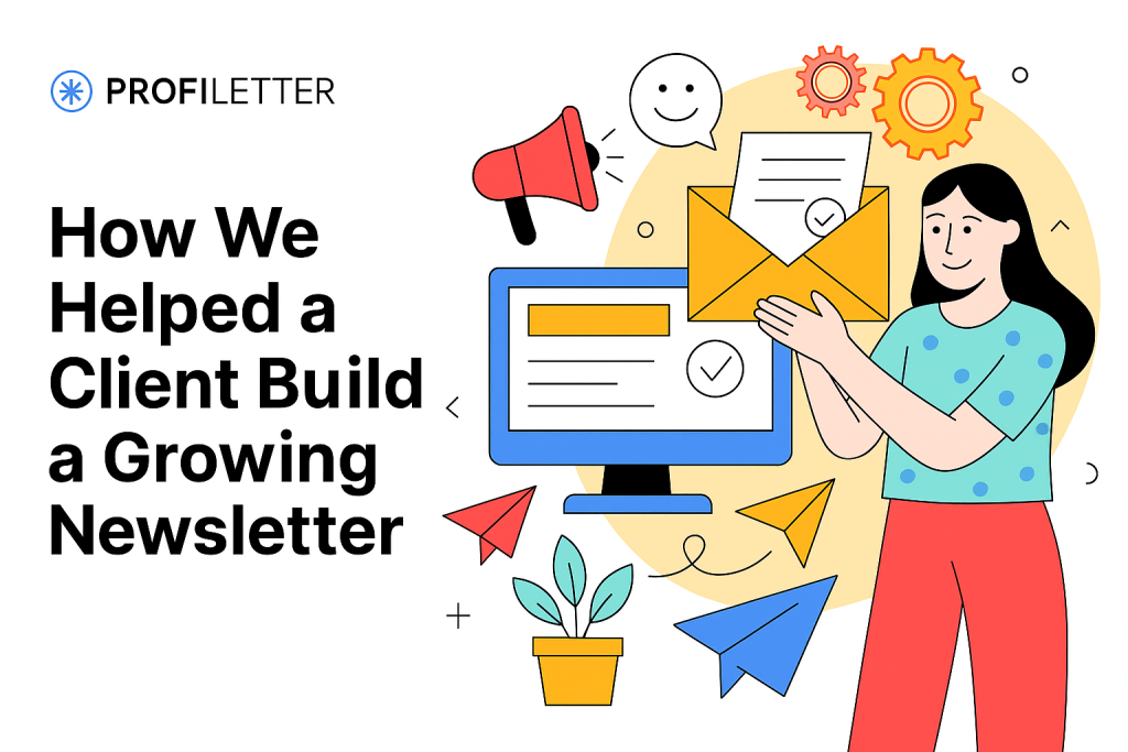How We Helped a Client Launch Their First Newsletter—and Grow It Month After Month
